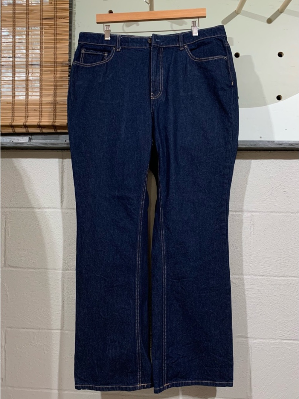 Dark Indigo Wide-Leg Women’s Jeans